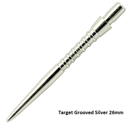 Target Steel Point - Storm Grooved - 26mm Silver
