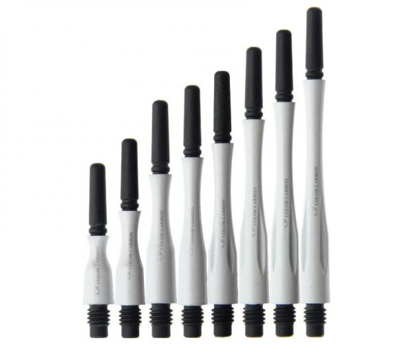 Cosmo Fit Carbon Hybrid Spinning Dart Shafts - Pearl White