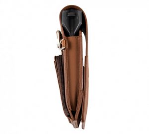 shot insignia dart case viking brown with choco detailing side view