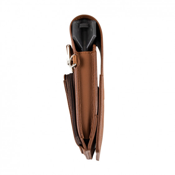 shot insignia dart case viking brown with choco detailing side view