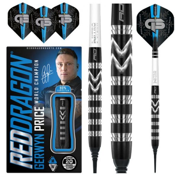 Red Dragon Gerwyn Price World Championship Special Edition Soft Tip Darts - 20g (18g Barrels only)